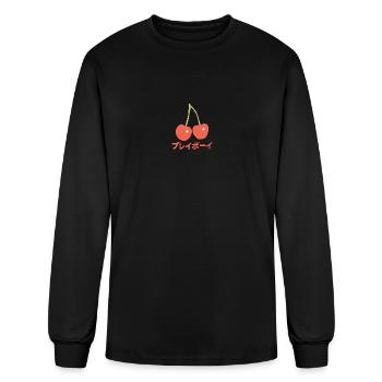 Cherry - Men's Long Sleeve T-Shirt - black - Front