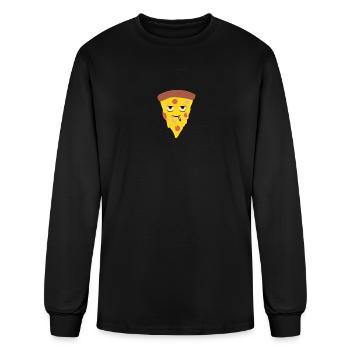 Stoned Piece Of Pizza Gift Idea Design - Men's Long Sleeve T-Shirt - black - Front