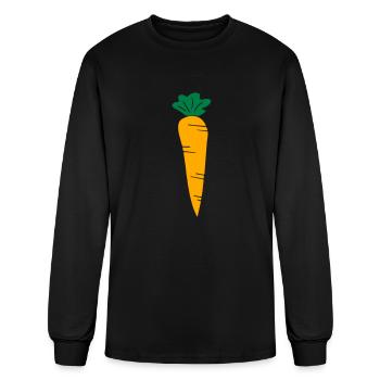 carrot - Men's Long Sleeve T-Shirt - black - Front