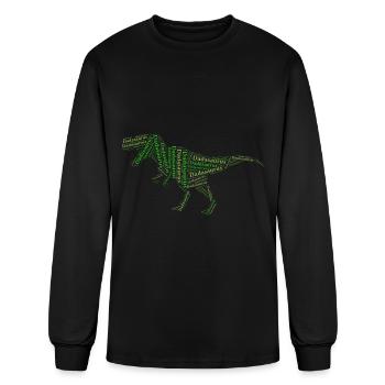 Dadasaurus T Rex Daddysaurus T Rex - Men's Long Sleeve T-Shirt - black - Front
