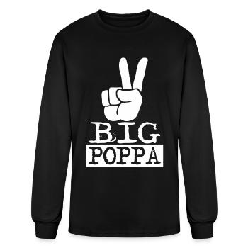Big Poppa - Men's Long Sleeve T-Shirt - black - Front