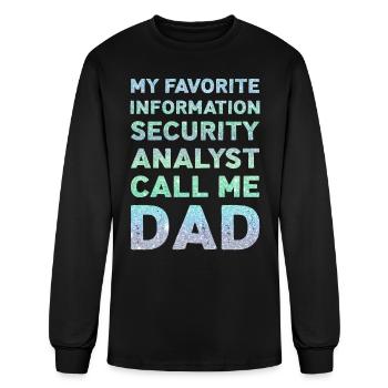 My Favorite Information Security Analyst - Men's Long Sleeve T-Shirt - black - Front