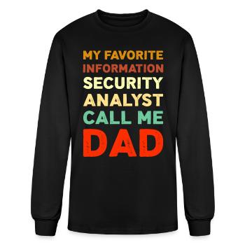 My Favorite Information Security Analyst - Men's Long Sleeve T-Shirt - black - Front