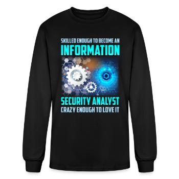 Skilled Enough to Become an Information Security - Men's Long Sleeve T-Shirt - black - Front