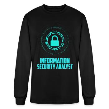 Information Security Analyst - Men's Long Sleeve T-Shirt - black - Front