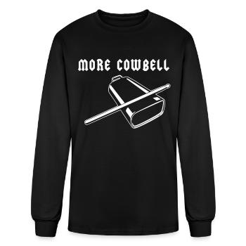 More Cowbell - Men's Long Sleeve T-Shirt - black - Front