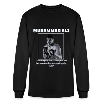 MUHAMMAD ALI QUOTES - Men's Long Sleeve T-Shirt - black - Front