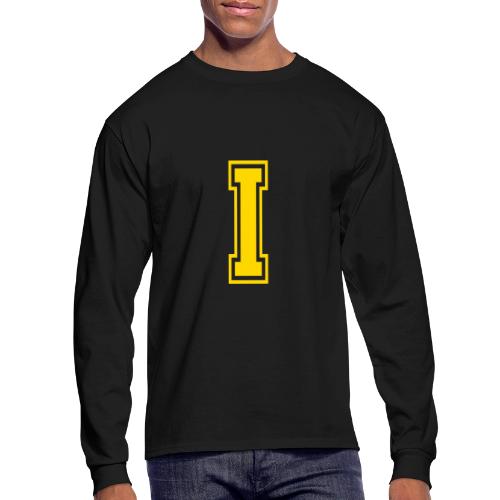 Letter I – Capital Athletic Alphabet Monogram - Men's Long Sleeve T-Shirt