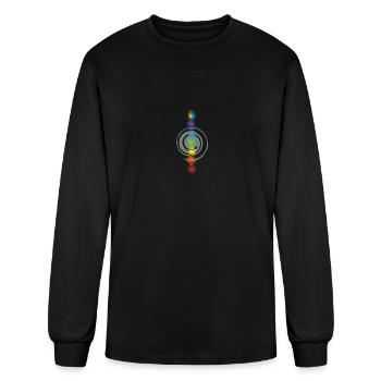 Chakras Light - Men's Long Sleeve T-Shirt - black - Front