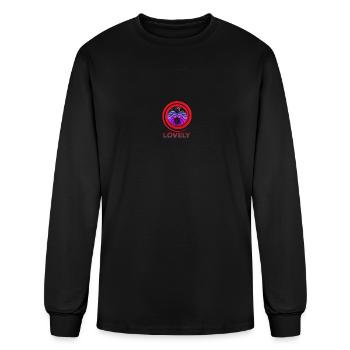 Dark Love Designs: Thorny Vines and Skulls T-Shirt - Men's Long Sleeve T-Shirt - black - Front