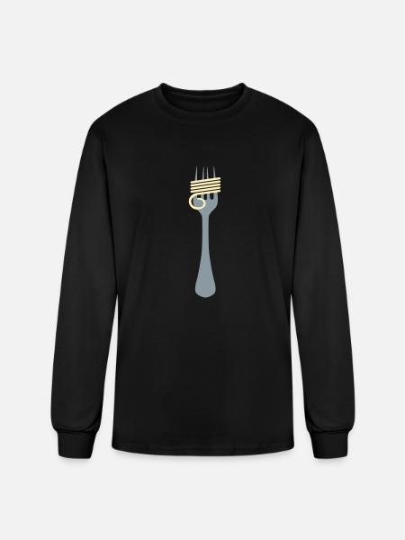 spaghetti - Men's Long Sleeve T-Shirt - black