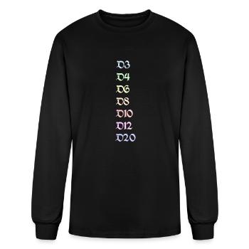 Pastel Hit Dice - Men's Long Sleeve T-Shirt - black - Front