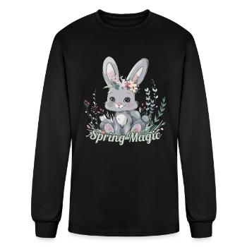 Spring Magic Easter Pagan Witchcraft Spring Moon - Men's Long Sleeve T-Shirt - black - Front