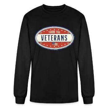 VETERANS VETERAN SOLDIER - Men's Long Sleeve T-Shirt - black - Front