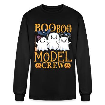 Model Halloween Crew Model - Men's Long Sleeve T-Shirt - black - Front