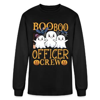 Officer Halloween Crew Officer - Men's Long Sleeve T-Shirt - black - Front
