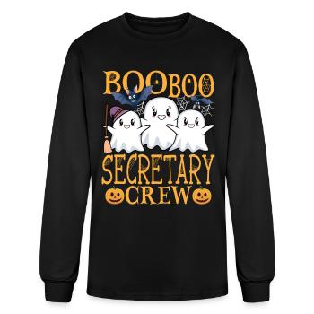 Secretary Halloween Crew Secretary - Men's Long Sleeve T-Shirt - black - Front