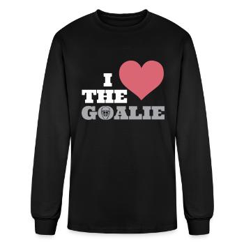 J'aime le gardien - T-shirt à manches longues Homme - noir - Devant