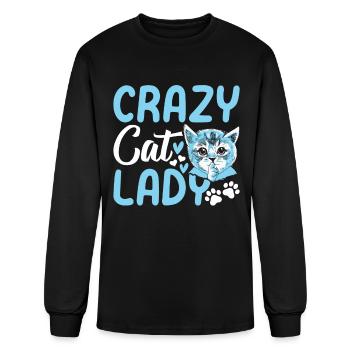Crazy Cat Lady Cat Lady Cute Cat Lover I Crazy Cat - Men's Long Sleeve T-Shirt - black - Front