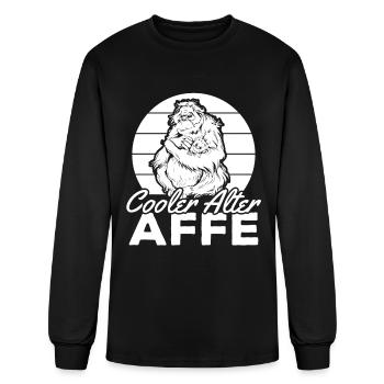 Orang-Utan Affen Schimpanse Affe - Cooler Alter Af - Men's Long Sleeve T-Shirt - black - Front