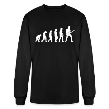 Guitar Player Evolution - Guitarist Player Guitar - Men's Long Sleeve T-Shirt - black - Front