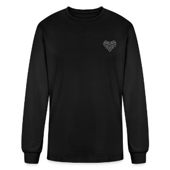 Guitar Heart Guitar Player Guitarist Guitar Musici - Men's Long Sleeve T-Shirt - black - Front