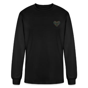 Guitar Player Guitarist Guitar Musician Guitar Hea - Men's Long Sleeve T-Shirt - black - Front