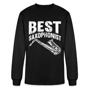 Saxophone Player Sax Player - Best Saxophonist - Men's Long Sleeve T-Shirt - black - Front