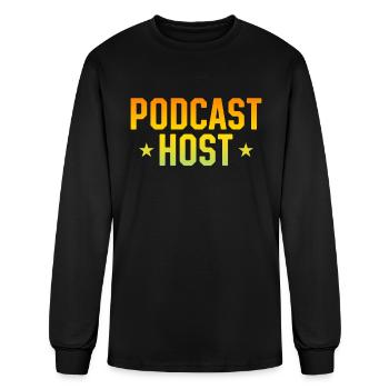 Podcaster Podcast Lover Podcast Creator - Podcast - Men's Long Sleeve T-Shirt - black - Front