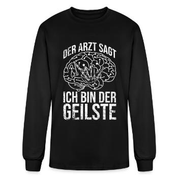 The Doctor Says I'm The Hottest Bagpipe Player Bag - Men's Long Sleeve T-Shirt - black - Front