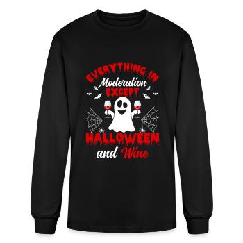 Everything In Moderation Except Halloween - Hallow - Men's Long Sleeve T-Shirt - black - Front
