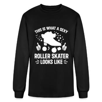 Roller Skates Roller Skating - Sexy Roller Skater - Men's Long Sleeve T-Shirt - black - Front