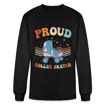 Roller Skating Roller Skater - Proud Roller Skater - Men's Long Sleeve T-Shirt - black - Front