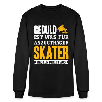 Lustige Skateboarder Skateboard Skateboarding Skat - Men's Long Sleeve T-Shirt - black - Front