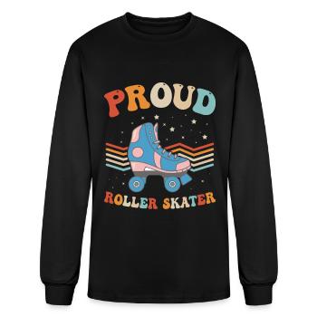 Roller Skates Roller Skating - Proud Roller Skater - Men's Long Sleeve T-Shirt - black - Front