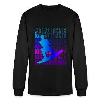Kitesurfen Kite Surfing Kitesurfing - Men's Long Sleeve T-Shirt - black - Front