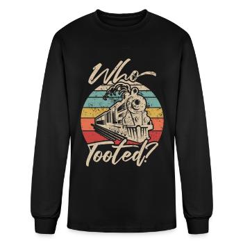 Model Builder, Model Train, Model Locomotive - Men's Long Sleeve T-Shirt - black - Front