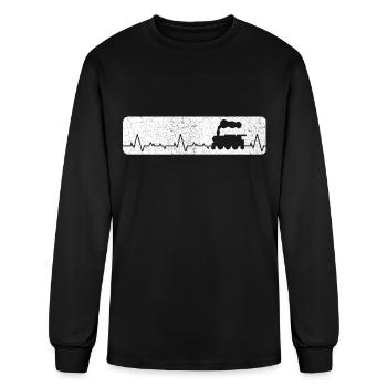 Model Builder, Model Train, Model Locomotive - Men's Long Sleeve T-Shirt - black - Front
