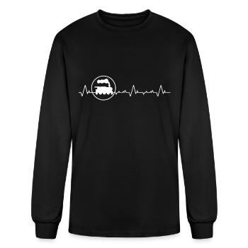 Model Builder, Model Train, Model Locomotive - Men's Long Sleeve T-Shirt - black - Front