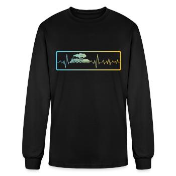 Model Builder, Model Train, Model Locomotive - Men's Long Sleeve T-Shirt - black - Front