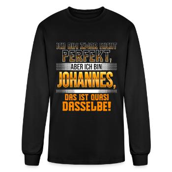 Funny Johannes On The Name Day With Name Called - Men's Long Sleeve T-Shirt - black - Front