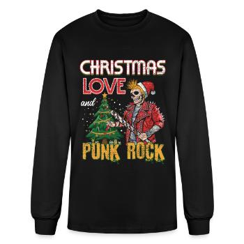 Rocky Christmas: Santa Claus Concert In Punk Rock - Men's Long Sleeve T-Shirt - black - Front