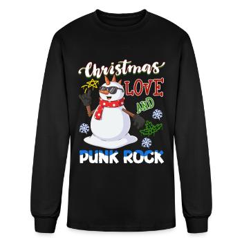 Rocky Christmas: Santa Claus Concert In Punk Rock - Men's Long Sleeve T-Shirt - black - Front