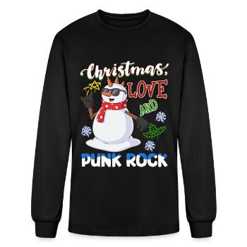 Rocky Christmas: Santa Claus Concert In Punk Rock - Men's Long Sleeve T-Shirt - black - Front