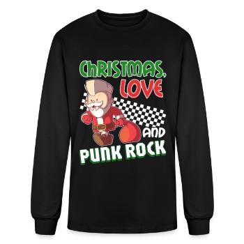 Rocky Christmas: Santa Claus Concert In Punk Rock - Men's Long Sleeve T-Shirt - black - Front