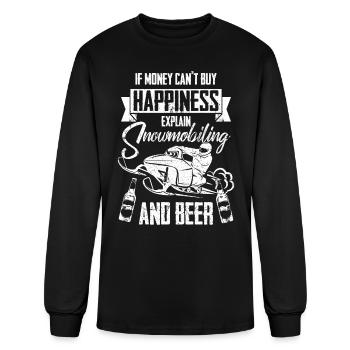 Snowmobile Winter Mobile - Men's Long Sleeve T-Shirt - black - Front