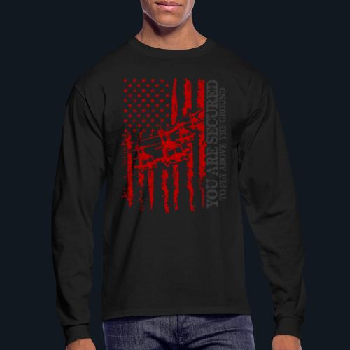 You are Secured To Fly Above The Ground - Men's Long Sleeve T-Shirt