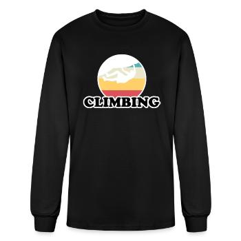 Climbing - Men's Long Sleeve T-Shirt - black - Front
