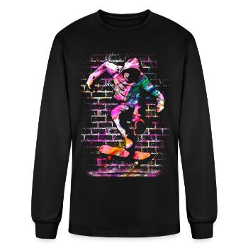 Skate Apparel | SK8R | Skate | Skater | Skateboard - Men's Long Sleeve T-Shirt - black - Front