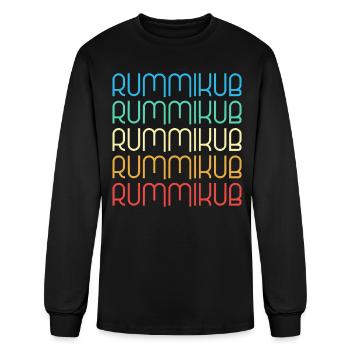 Repeating Rummikub Vintage T Shirt - Men's Long Sleeve T-Shirt - black - Front